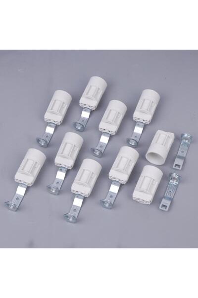 Choice حامل مصباح شمعدان E14، عبوة من 10 قطع - قاعدة مصباح من سبائك الزنك مع ...