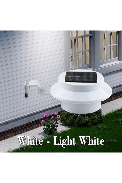XIWANGFIRE مجموعة من 4 مصابيح إضاءة بيضاء مطورة تعمل بالطاقة الشمسية، مناسبة ...