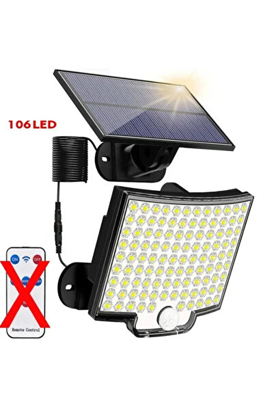 Choice مصابيح جدارية تعمل بالطاقة الشمسية مزودة بمستشعر حركة، 106 مصباح LED ب...