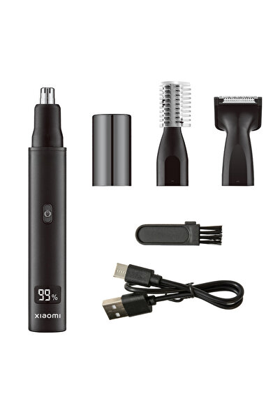 Xiaomi جديد! ماكينة تشذيب شعر الأنف والأذن الكهربائية 3 في 1 للرجال، غير مؤلم...