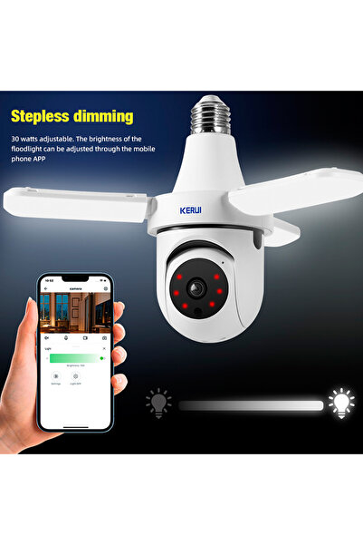 Choice only camera KERUI LED Bulb E27 Light Bulb Camera 2 in 1 Surveillance C...