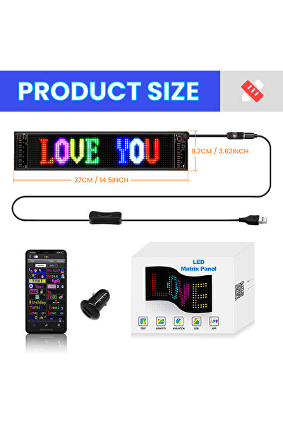 Choice لوحة مصفوفة LED متعددة الوظائف مطورة لعام 2025، مزودة بـ 16 × 64 مصباح...