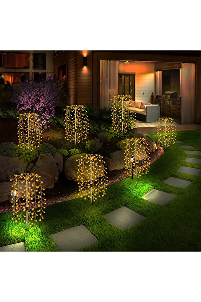 Choice أضواء حديقة تعمل بالطاقة الشمسية، مزودة بـ 120 مصباح LED أبيض دافئ، مق...