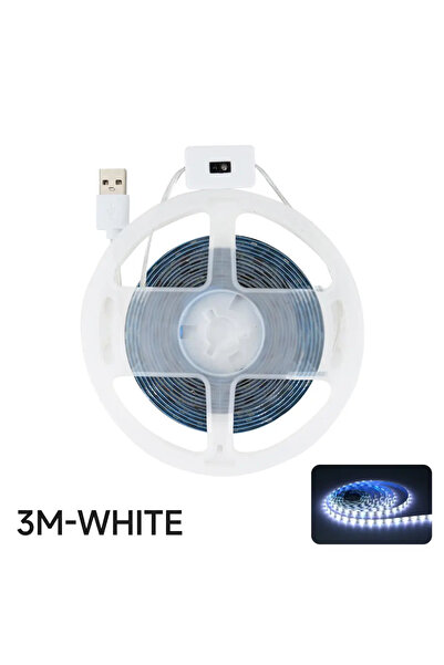 Choice شريط إضاءة LED أبيض من 3 أمتار، بطول 1-5 أمتار، يعمل بتيار مستمر 5 فول...