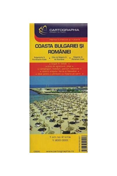 Editura Cartographia Harta turistica si rutiera Coasta Bulgariei si Rom