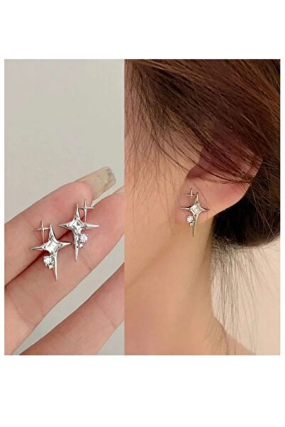 Panowill Design Kadın Kutup Yıldızı Figürlü Zirkon Taşlı Gümüş Renk Çelik Ant...