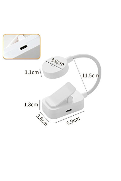 Choice مصباح ليلي صغير قابل للطي مزود بمشبك، قابل للشحن عبر منفذ USB، مزود بث...