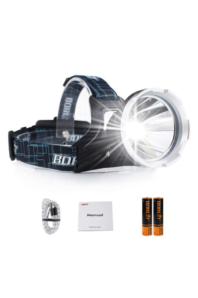 Choice1 مصباح أمامي قوي بتقنية LED من نوع B10-1 BORUiT B10 XM-L2، بقوة إضاءة ...