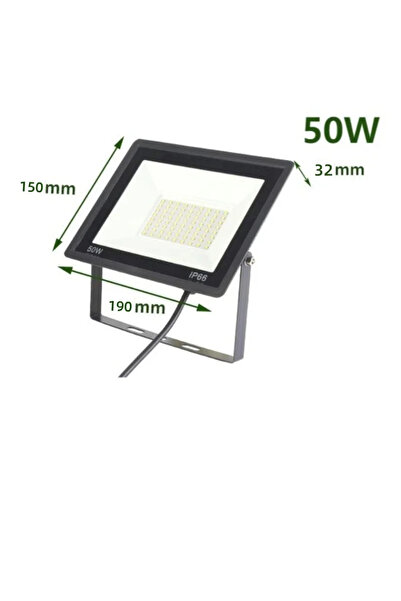 Choice ضوء أبيض بارد (5500-7000 كلفن) 50 وات - إضاءة خارجية مقاومة للماء IP66...