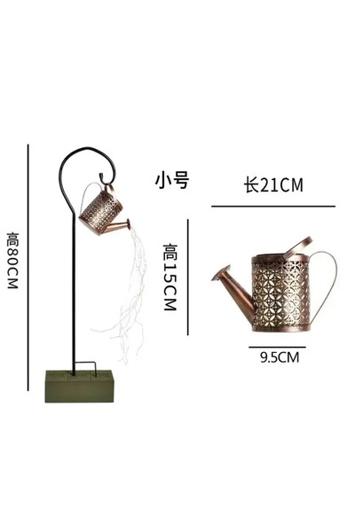 Choice مصباح جديد يعمل بالطاقة الشمسية على شكل علبة سقي، فن حديقة خارجي، سلسل...