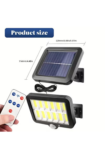 Choice 120cob Outdoor Motion Sensor Solar Wall Lamp 120 COB Solar Lights with...