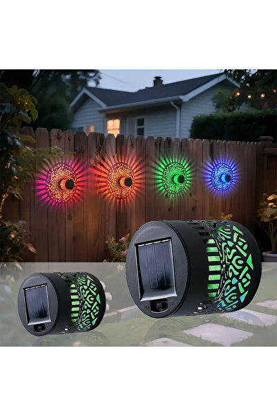 Choice قطعتان من مصابيح الحائط الشمسية داتورا بسبعة ألوان، أو نصف قطعة بسبعة ...