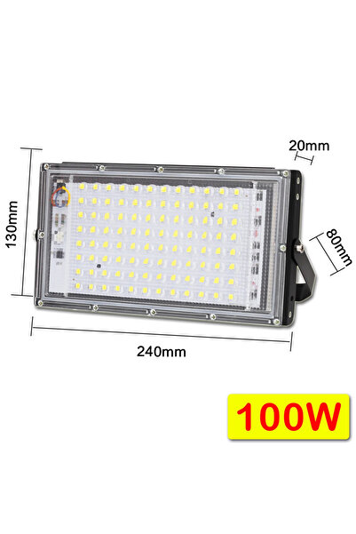 Choice كشاف إضاءة LED بارد 6000 كلفن، بقدرة 220-100 واط، 50 واط، 100 واط، مقا...