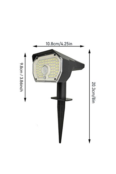 Choice1 أضواء كاشفة شمسية خارجية KT-076B-LED، 76 مصباح LED، 3 أوضاع إضاءة، أض...