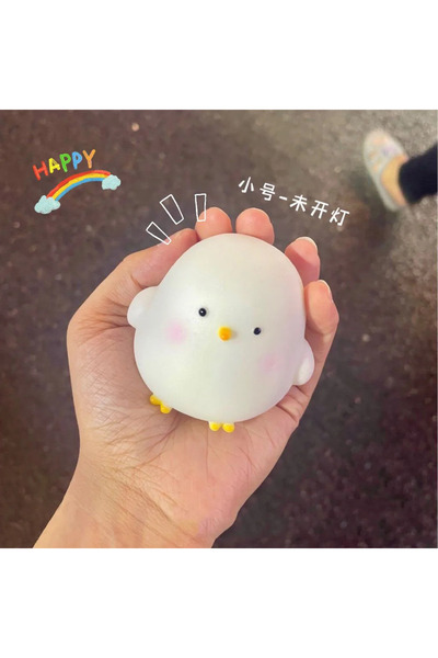 Choice مصباح دجاجة بيضاء لطيف، إضاءة ناعمة، مصباح ليلي صغير، مصباح بجانب السر...