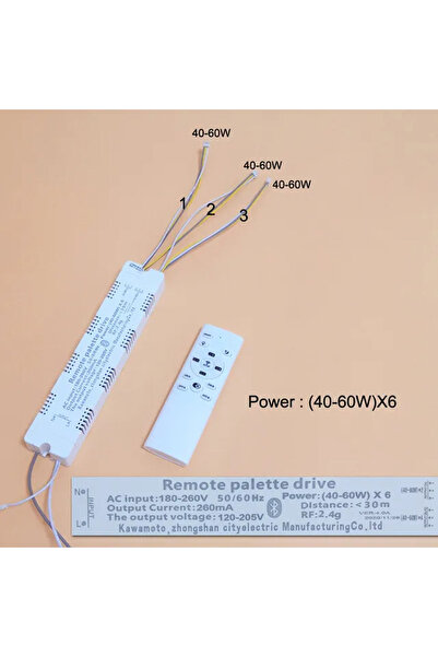 Choice (40-60W)X6 Remote palette drive phone APP control LED driver (20-40W)X...