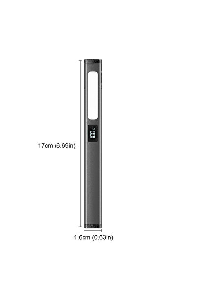 APWIKOGER قلم طبي محمول مزود بمصباح LED رمادي + SMD مع مشبك قلم، مصباح يدوي ل...