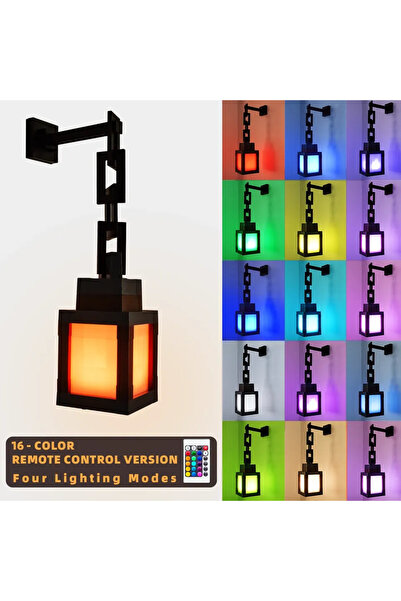 Choice 16 لونًا مع سلسلة، فانوس مضيء لألعاب الفيديو 2026 MC، مصباح ليلي، ديكو...