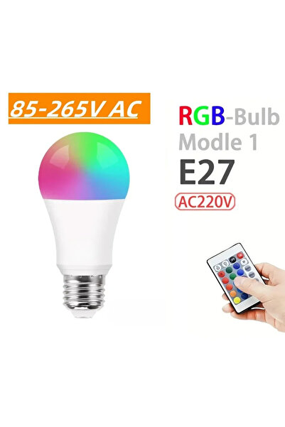 Choice E27 Color Smart Remote Control Bulb RGB,16 Color-Changing Lights,E27 i...