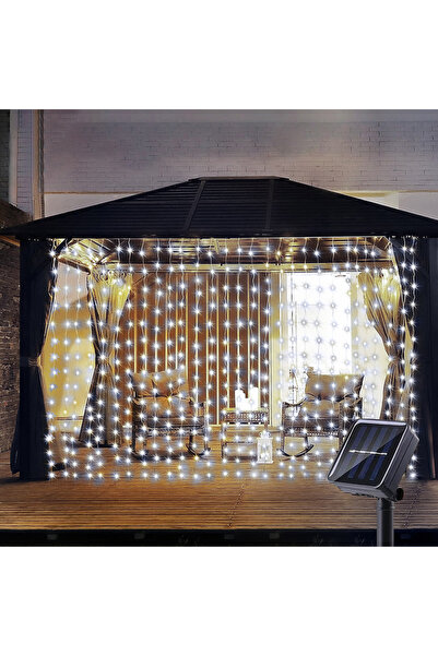 Choice 3MX3M 300LEDS WHITE 3x3M 300Leds Solar Curtain String Lights Outdoor W...
