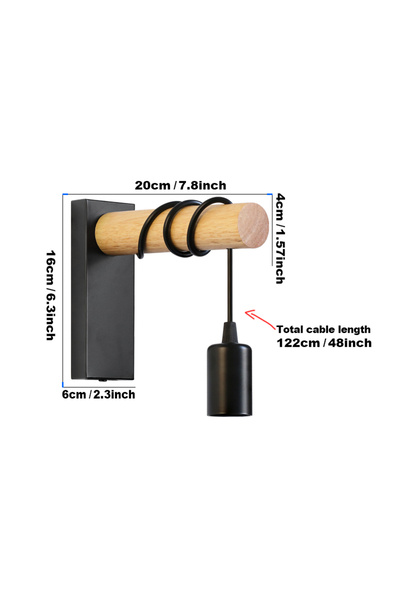 Choice No Bulb Vintage Retro Wall Lamp Sconce Wall Lights E27 Industrial Home...