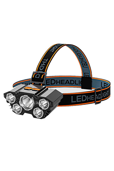 Choice 5 LED 5 LED Headlamp USB Rechargeable Strong Light Outdoor Night Work ...