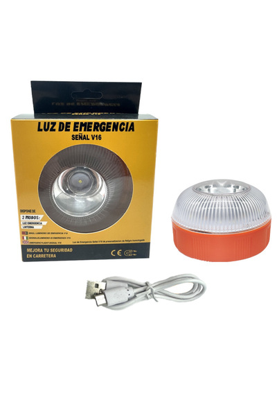 Choice مصباح طوارئ للسيارة يعمل بالبطارية V16، مزود بخاصية الحث المغناطيسي، و...