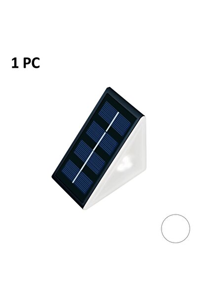 Choice1 WHITE Outdoor Solar Step Lights, Warm White & RGB, IP67 Waterproof, A...