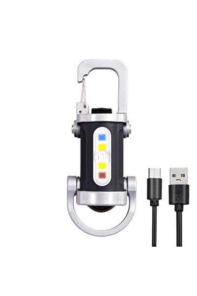 Choice A Rechargeable Keychain Flashlights COB Wick Light Torch Ultra Bright ...