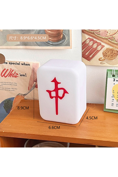 choice2 Red Big Chinese Mahjong Night Light Soft Light Eye Protection LED Lig...