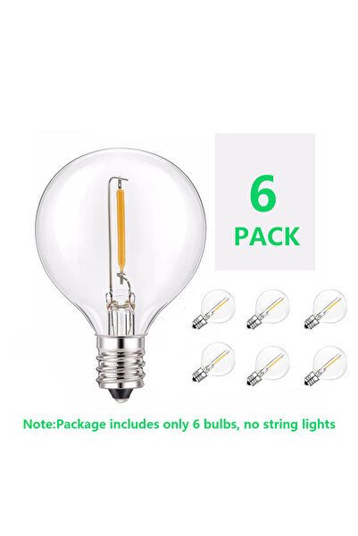 Choice عبوة من 6 مصابيح LED خارجية من نوع E12 بجهد 220-240 فولت (6/25 قطعة) م...