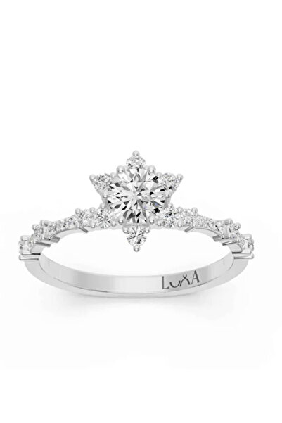 Luna Diamond 0.50 Karat Tasarım Lotus Yüzük