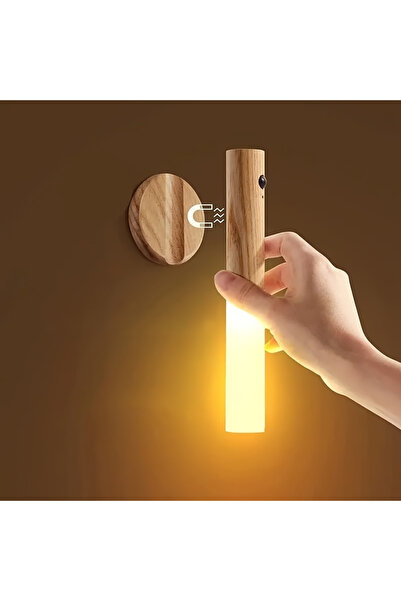 Choice Wood color Smart Motion Sensor Night Light LED Rechargeable Corridor C...