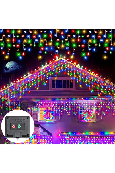 Choice 96LEDS Colorful NEW 162/96LED Solar Icicle Outdoor Christmas Lights 8 ...