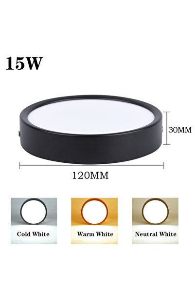 choice2 3 Color Switchable Black shell 15W Led Downlight Spot House Renovatio...