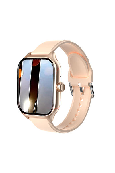 Choice ساعة ذكية ذهبية موديل 2026، متوافقة مع هواتف أندرويد وiOS، شاشة ملونة ...