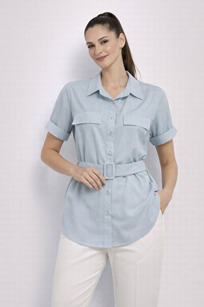 Ekol Beli Belted Blouse 2086