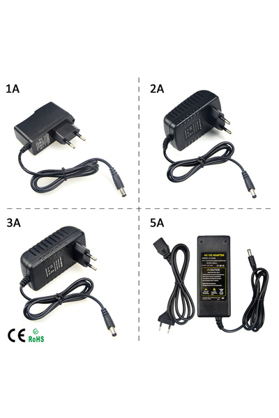 choice2 EU Power Plug 12V 2A Swtiching Adapter Power Supply AC 100V-240V to D...