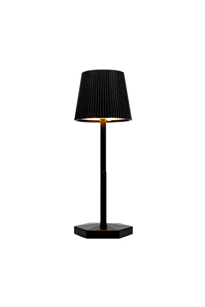 Choice مصباح طاولة LED جديد قابل لإعادة الشحن، أسود-1، مفتاح لمس، 3 مستويات إ...