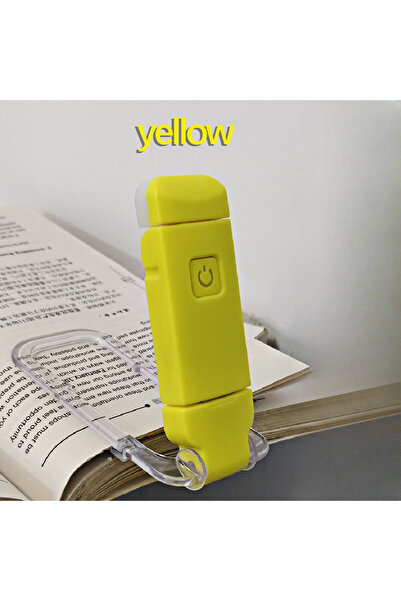 Choice مصباح قراءة LED أصفر قابل لإعادة الشحن عبر منفذ USB، يوفر حماية للعين،...