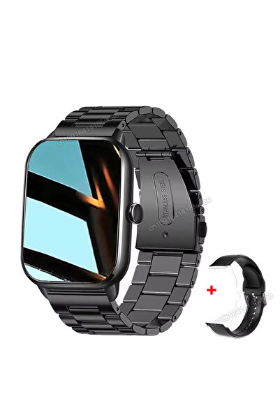 Choice ساعة ذكية جديدة من الفولاذ الأسود H9 Pro MAX، شاشة عالية الدقة 2.01 بو...