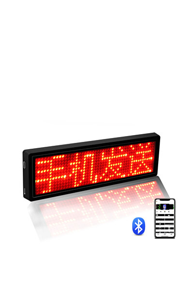 Choice لوحة إعلانات رقمية LED قابلة لإعادة الشحن بتقنية البلوتوث باللون الأحم...