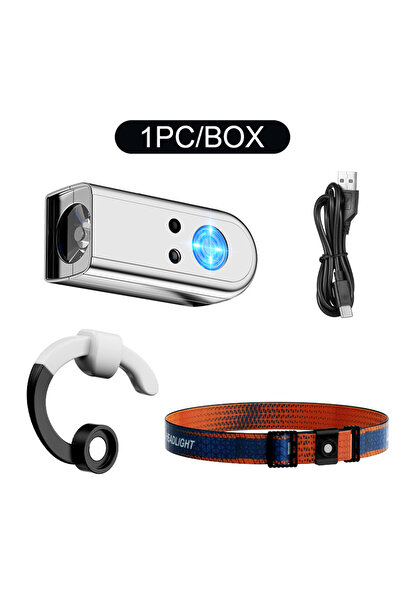 Choice Silver WHITE LED Headlamp Head Flashlight For Adults Removable Ear Hoo...