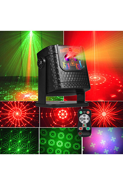 Choice مصباح حفلات USB، مصباح حفلات، أضواء ديسكو DJ، جهاز عرض ليزر ستروب R&G ...