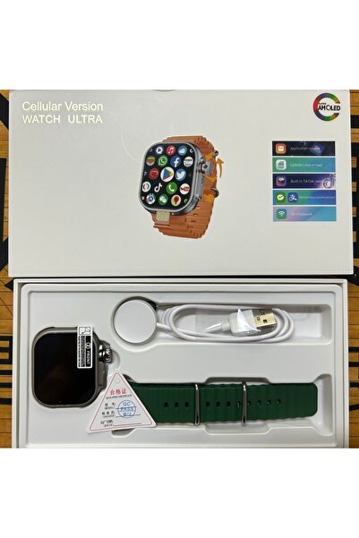 Choice19 ساعة ذكية CD12 S11 Ultra 3، سعة تخزين 64 جيجابايت، لون فضي وأخضر، تد...