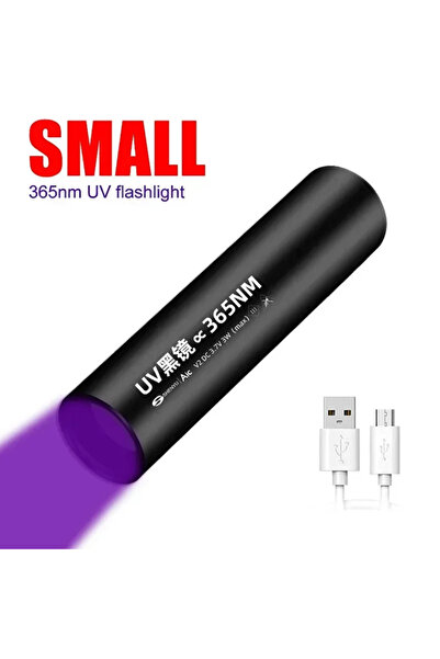 Choice مصباح يدوي صغير محمول يعمل بالأشعة فوق البنفسجية 395/365، مصنوع من سبا...