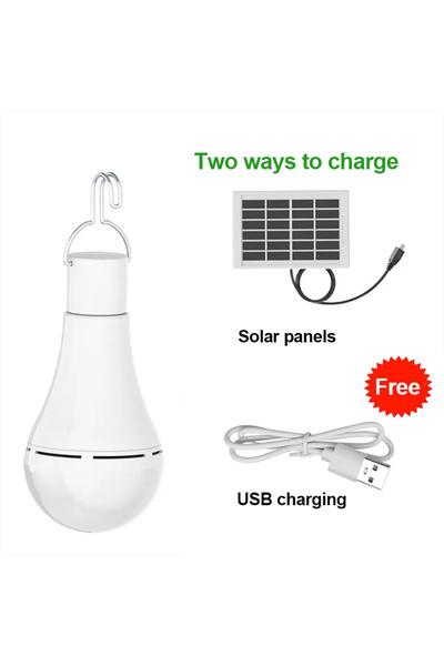 Choice 6-10W 7W HOMEFISH LED Solar Bulb Light Waterproof Outdoor Charged Hang...