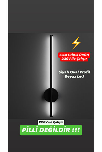 HF DESIGNER 66 Cm ELEKTRİKLİ Led Duvar Apliği BEYAZ LED (PİLLİ DEĞİLDİR) 1 ADET