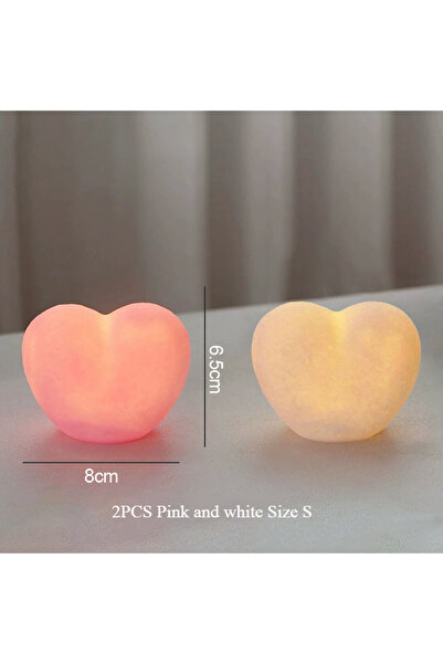 Choice 2pcs S 1pc 3AAbattery 2pcs 3D Love Heart LED Lamp Battery Wedding Pink...