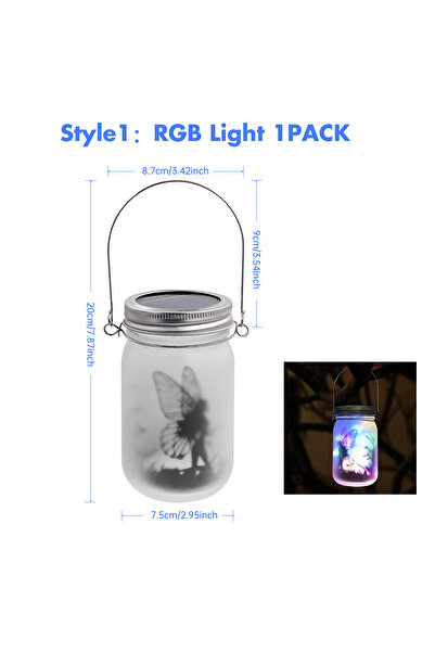 Choice RGB Solar Fairy Butterfly String Lights Garden Fairy Lanterns Gift for...